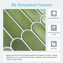 Axyaa 3D Fish Scale Tile Stickers, Matte Finish, Waterproof for Kitchen Bathroom Walls