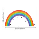 Axyaa Rainbow Nursery Wall Sticker Peel&Stick Boy Room Decor