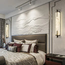 Axyaa Copper Marble LED Chandeliers: Nordic Black Japanese Wabi Sabi Style Bedroom Home Decor