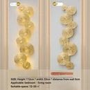 Axyaa Gold Lotus Leaf LED Wall Sconce - Modern Living Room Decor Lighting