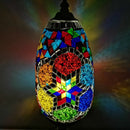 Axyaa Turkish Mosaic Table Lamp Vintage Art Deco Handcrafted Bedside Light