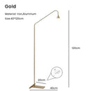 Axyaa Minimalist Gold Metal LED Floor Lamp for Living Room, Study, or Bar