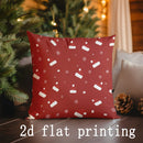 Axyaa Christmas Reindeer & Bow Print Pillowcase - Sofa, Bedroom, Car Cover