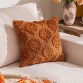 Axyaa Fall Leaf Squirrel Embroidery Pillowcase | Thanksgiving Sofa Decoration 45x45/50x50cm