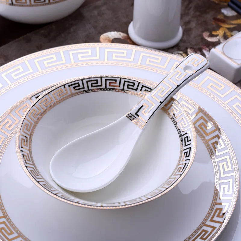 Axya Elegant Bone Dinner Set for Luxury Dining
