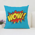 Axyaa Pop Art Cushion Cover: Fun Cartoon Pillow for Living Room Sofa or Bed