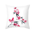 Axyaa Fresh Ink Flower Print Pillowcase: Perfect for Office, Living Room, Car Decor