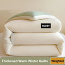 Axyaa Double Bed Quilt: Autumn Winter Soy Fiber Queen Size Comforter