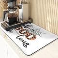 Axyaa Spider Coasters Halloween Absorbent Mats for Countertop Non-Slip Mats