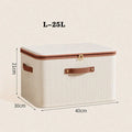 Axyaa Foldable Clothes Storage Box with Handle and Zipper