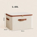 Axyaa Foldable Clothes Storage Box with Handle and Zipper