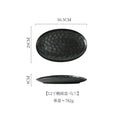 Axyaa Oval Sashimi Plate, High-End Ceramic Tableware for Fish Barbecue