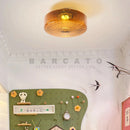 Axyaa Amber Glass Ceiling Chandelier with LED Light for Modern Interiors