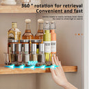 Axyaa Seasoning Storage Tray: Rotating Kitchen Organizer for Cosmetics, Bathroom, and Pantry