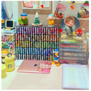 Axyaa Acrylic Marker Holder Desk Organizer for Office School Supplies Storage Shelf