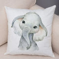 Axyaa Animal Cushion Cover - Cute, Watercolor, Sofa Decor Pillowcase