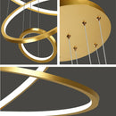 Axyaa Modern Stair Chandelier Pendant Light Ceiling Lamp LED Chandeliers Living Room