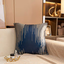 Axyaa Geometric Jacquard Square Cushion Cover 45x45 Polyester Throw Pillowcase