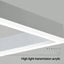 Axyaa Square Frame Chandelier for Living Room, Bedroom, and Dining Room