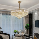 Axyaa Luxury Crystal Chandelier: Elegant Lighting for Living Room, Dining Room, Bedroom