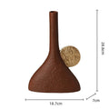 Axyaa Geometric Triangle Ceramic Flower Vase - Artistic Home Decoration Accessory