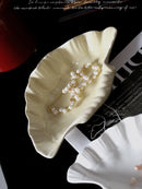 Axya Ceramic Shell Plate: Jewelry & Kitchen Tray, Home Decor & Storage Tray