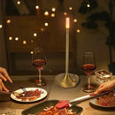 Axyaa LED Candlelight Camper Touch Night Light Rechargeable Table Lamp