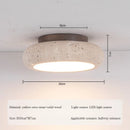 Axyaa Retro Balcony LED Ceiling Chandelier Stones Home Lighting Fixture