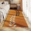 Axyaa Green Leaf Carpet: Soft, Non-Slip, High-End Bedroom Rug