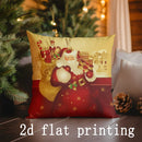 Christmas-themed Pillow Covers Set for Sofa, Bedroom & Car - Axyaa Brand