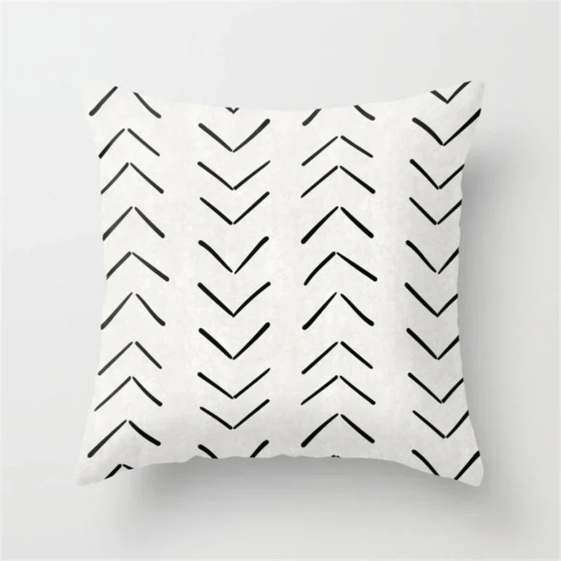 Axyaa Geometric Plaids Cushion Cover Pillowcase 45*45cm