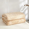Axyaa Jacquard Cotton Towel Blanket: Soft, Breathable Bedspread for Adults & Kids