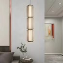 Nordic Glass Pendant Light by Axyaa - Smoke White Glass - LED Desk Lamp