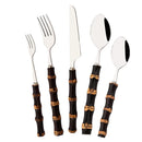 Axyaa Bamboo Handle Stainless Steel Cutlery Set