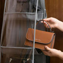 Axyaa 6-Pocket Hanging Storage Bags: Wardrobe Organizer for Dust-proof Closet Organization