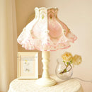 Axyaa Lace Princess LED Desk Lamp Pink Bedroom Bedside Study Lights