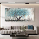 Turquoise Tree Botanical Wall Art Print by Axyaa for Modern Home Decor