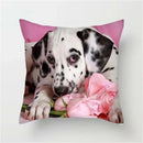 Axyaa Pet Dogs Cartoon Style Pillow Case Home Decor Cushion Sofa Square Pillowcase