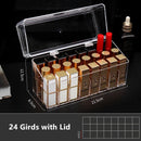 Axyaa Lipstick & Makeup Organizer: Cosmetic & Nail Polish Display Holder Box
