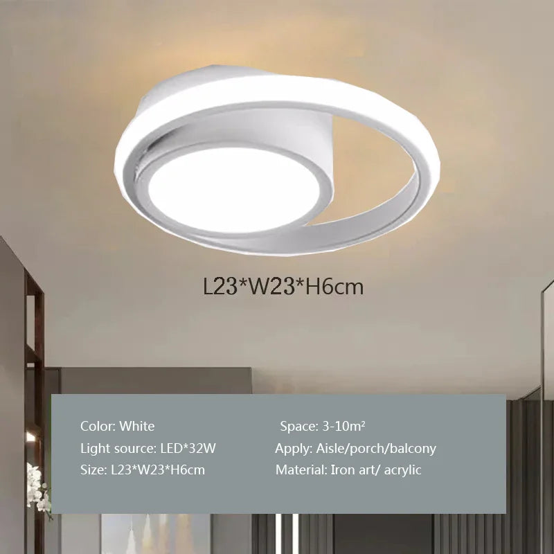 Axyaa 36W LED Ceiling Light for Bedroom, Balcony, Closet - Modern Home Indoor Lighting Fixtures