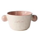 Color Block Binaural Ceramics Bowl Set by Axyaa for Breakfast, Snacks, and Desserts