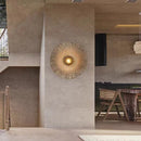 Axyaa Modern Rattan Wall Lamp for Living Room, Bedroom, Hallway - LED Background Lamp