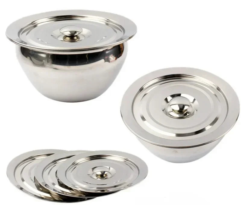 Axya Stainless Steel Colander Sifter Wok Basin Mesh Bowl Oil Storage Bowl