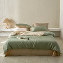 Axyaa Queen Duvet Cover Set - Lyocell/Cotton Mix, Natural Plant Fibers