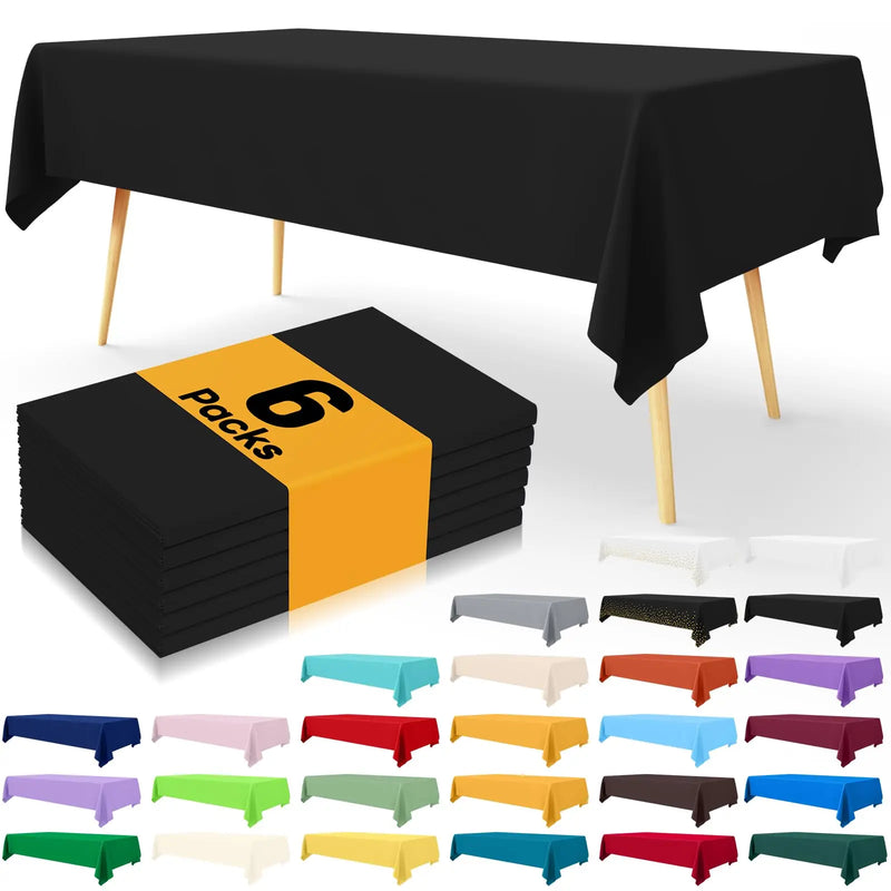 Axyaa Waterproof Plastic Table Covers 54X108inch