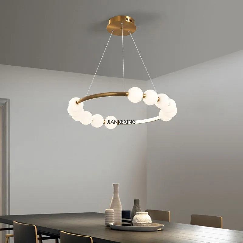 Axyaa Ring LED Pendant Lights for High-end House Decor