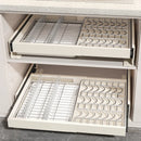 Axyaa Kitchen Cabinet Organizer Dishes Draining Rack Slide Out Drawers Storage Box