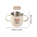 Axyaa Kids Stainless Steel Double Layer Water Cup with Handle