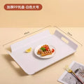 Axyaa Non-Slip Rectangular Restaurant Tray Large Dining Plate for Commercial Use