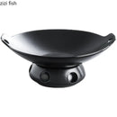 Axya Ceramic Dinner Plates Hot Pot Stove Set - Creative, Irregular Design Solid Color Tableware.